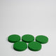 Green Wooden Discs 25mm Pack of 5