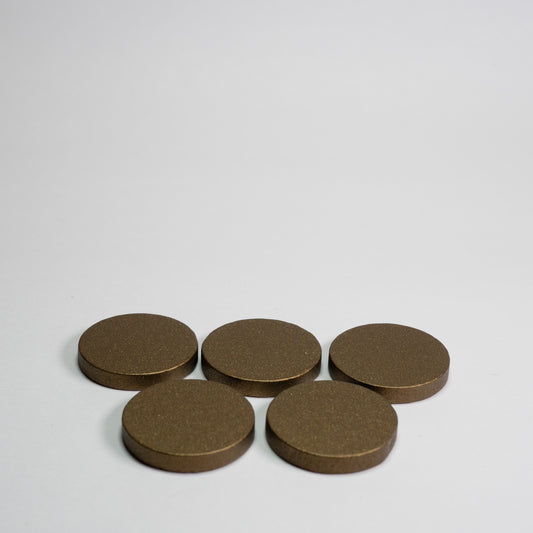 Bronze Wooden Discs 25mm Pack of 5
