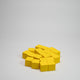 Yellow Wooden Cube 10mm Game Pieces 20 Pack